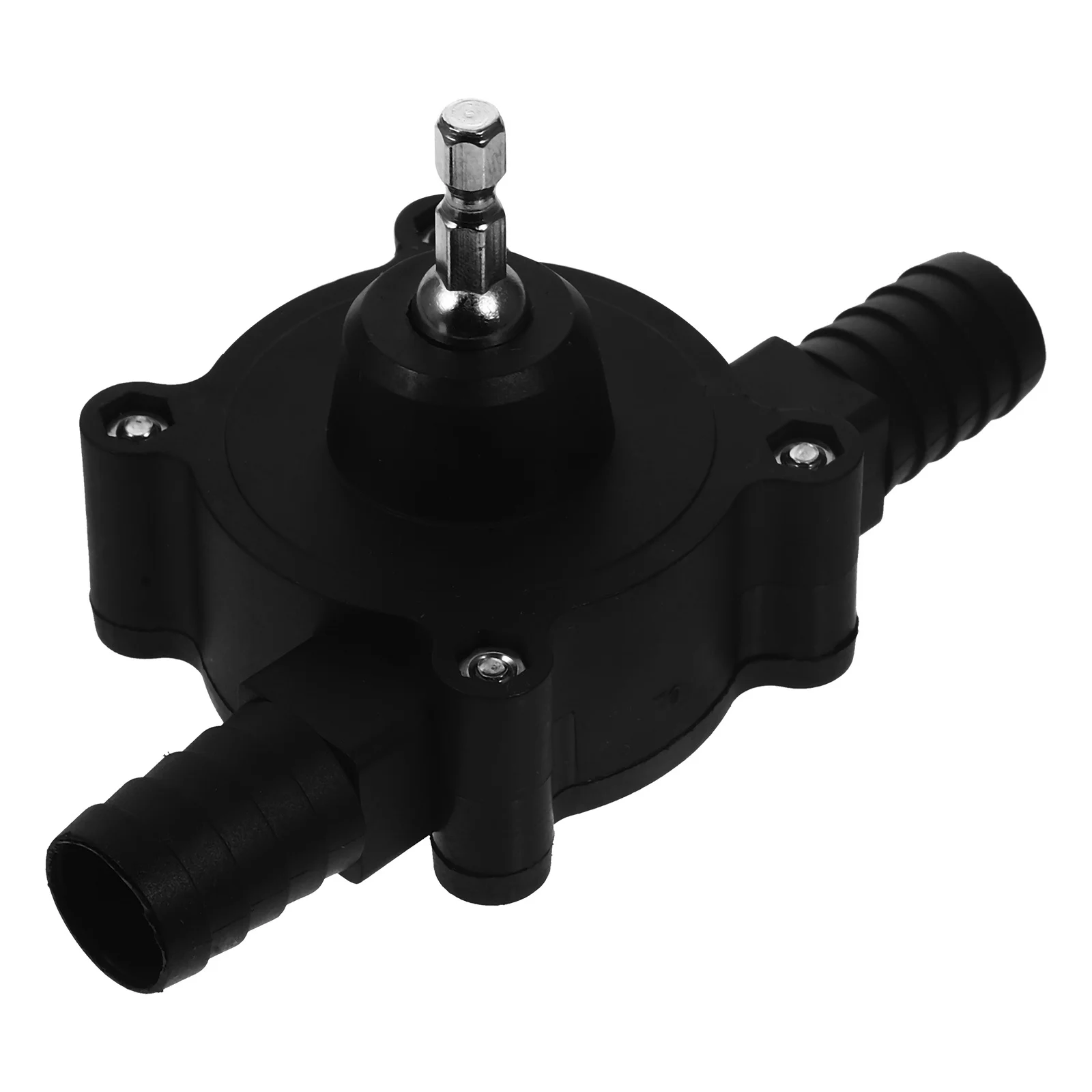 

Hand Drill Water Pump Portable Black Small Transfer Pump For Oil Fluid Suction Lift Engineering Plastic Hose Fitting Tool