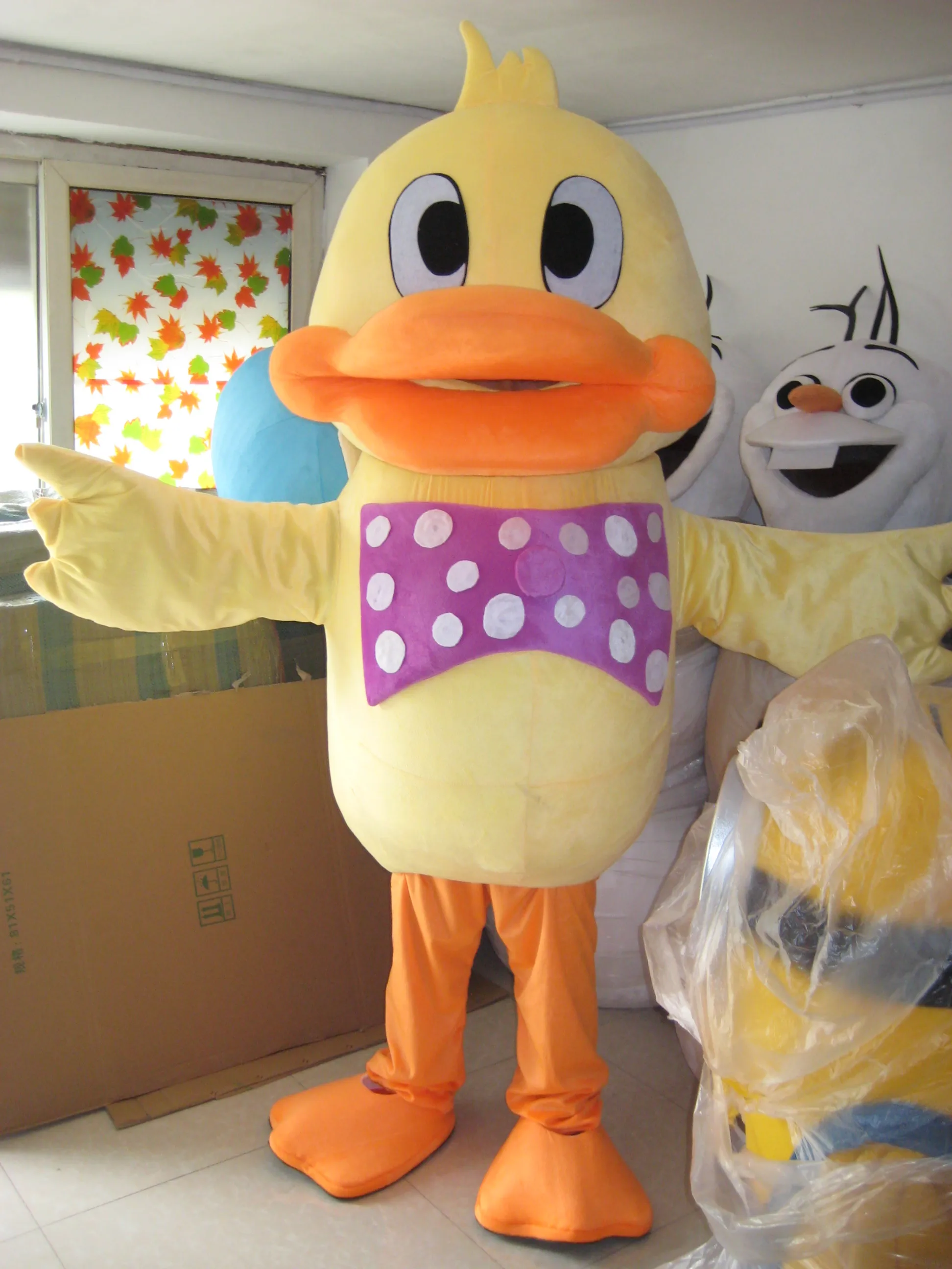 

custom made duck mascot costume for holiday