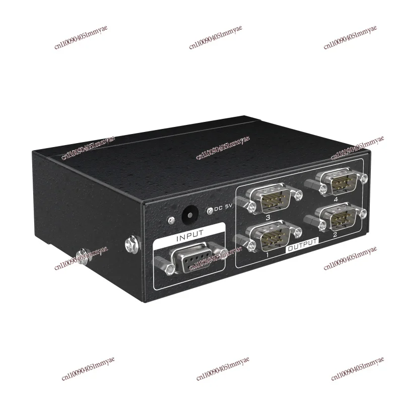 

MT-RS104 Rs232 Serial Port Splitter 1 in 4 Out COM Port 1 in 4 RS232 Hub One Drag Four Two-way Transmission Data Free Drive