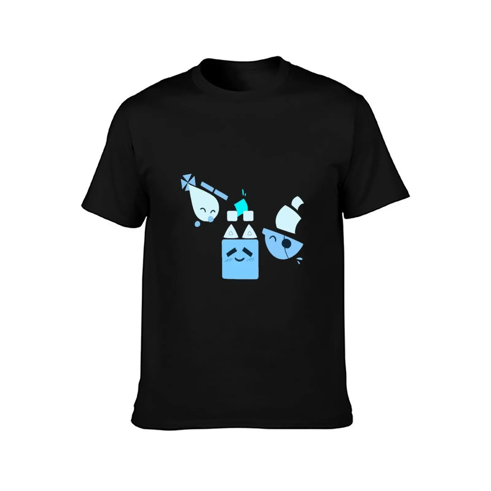 Square Cube Helicopter & Boat T-Shirt Relaxed Casual Short Sleeve Tee T-Shirt