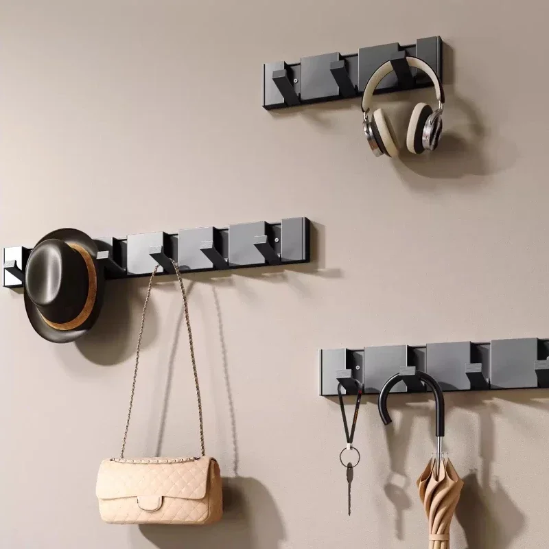 Gypsum Wallpaper Painted Walls Are Not Suitable For Installation No Punching Invisible Hook Bathroom Folding Hanging Hooks