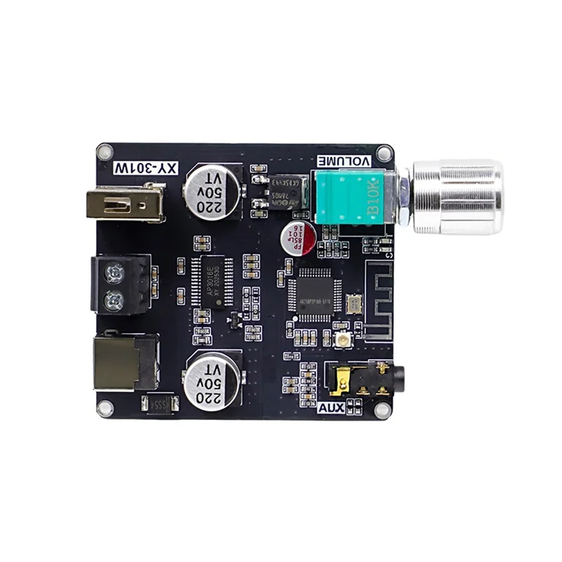 Modul Papan Amplifier Audio Digital Bluetooth Saluran Tunggal 30W XY-301W Bertenaga Y43A-DC 9-24V dengan Dukungan TWS