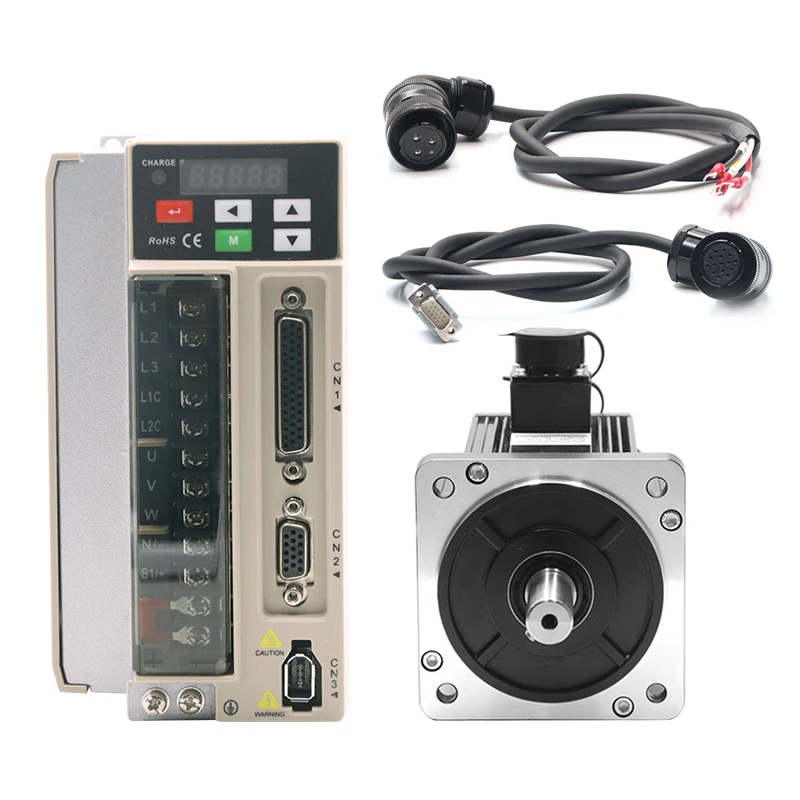 Siheng Sihong motor factory Best Price Heavy Duty 2Kw 7.7Nm Nema52 Easy Servo Stepper Motor 130mm 07725 220V 2500rpm