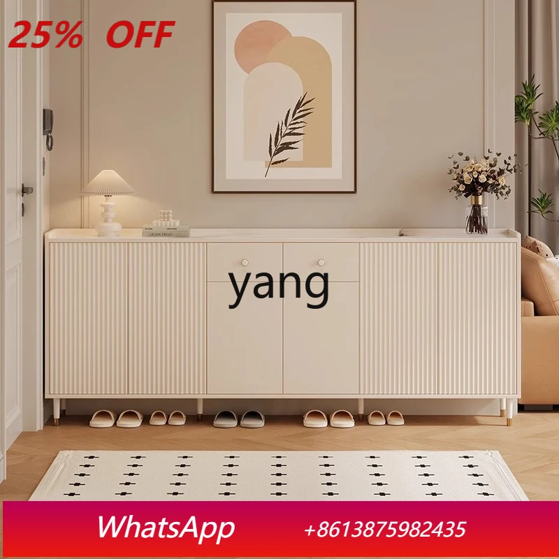 

LH large-capacity door household storage cabinet integrated against the wall cream wind locker integrated