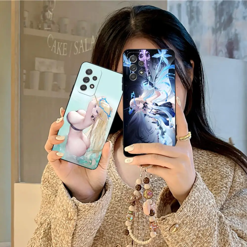 

Чехол для телефона Wuthering Waves Fleurdelys для Samsung Galaxy M55 54 42 35 34 33 32 23 22 15 14 13 12 F55 5G Цветной защитный чехол