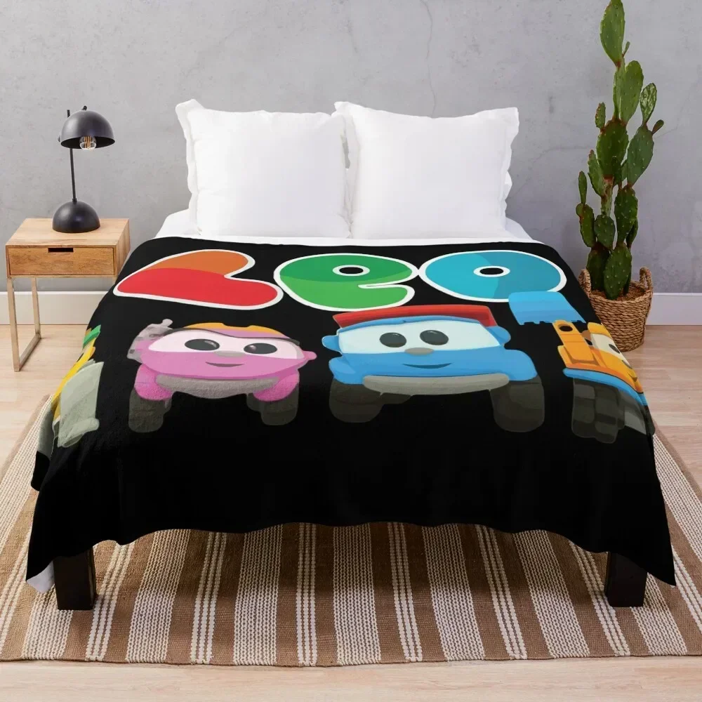 

LEO the truck and friends LIFTY, SCOPP, & LEA Throw Blanket