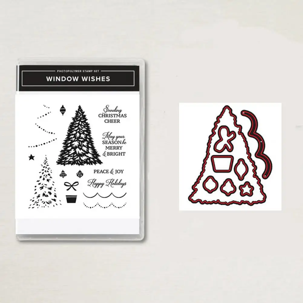 1 Set útil Natal Seal Stamp Transparente Ornamental Template Craft Making Cartoon Natal Seal Stamp