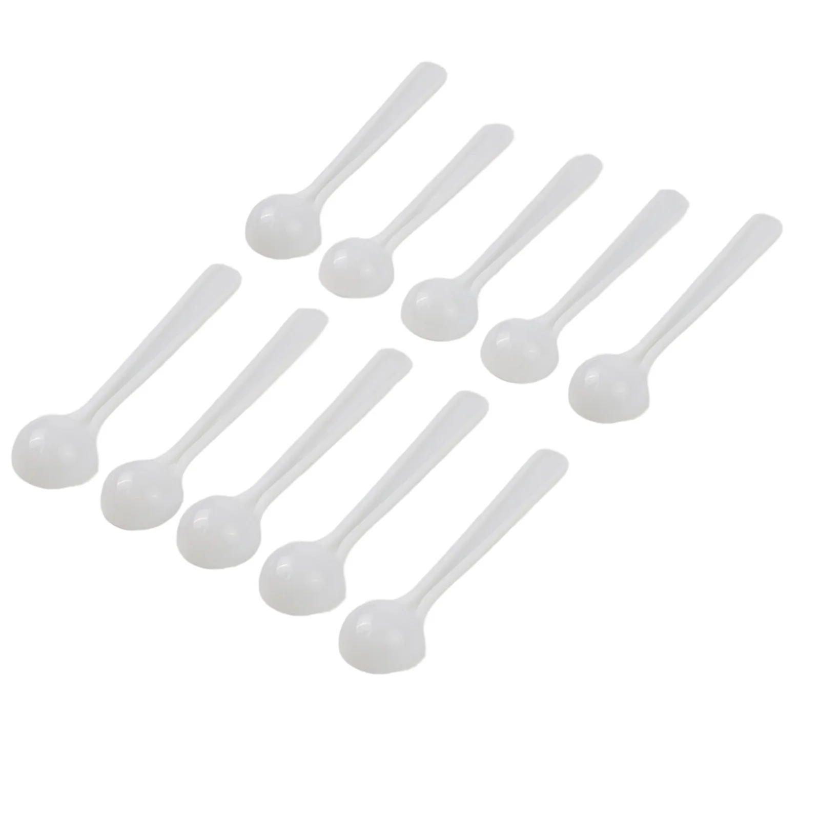 50pcs Measuring Spoon 1g White Plastic Gram Scoops Food Baking Medicine Powde Rmilk Powder, Coffee Powder, Seasoning Spoon