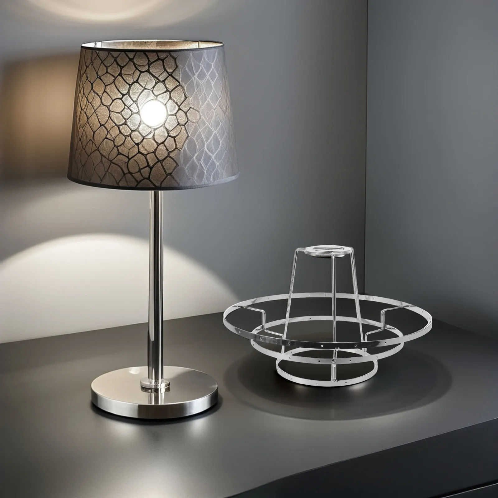 Vintage Iron Wire Lampshade Frame Metal Industrial Pendant Shade Holder for DIY Hanging Ceiling Light Fixture E27 Chandelier