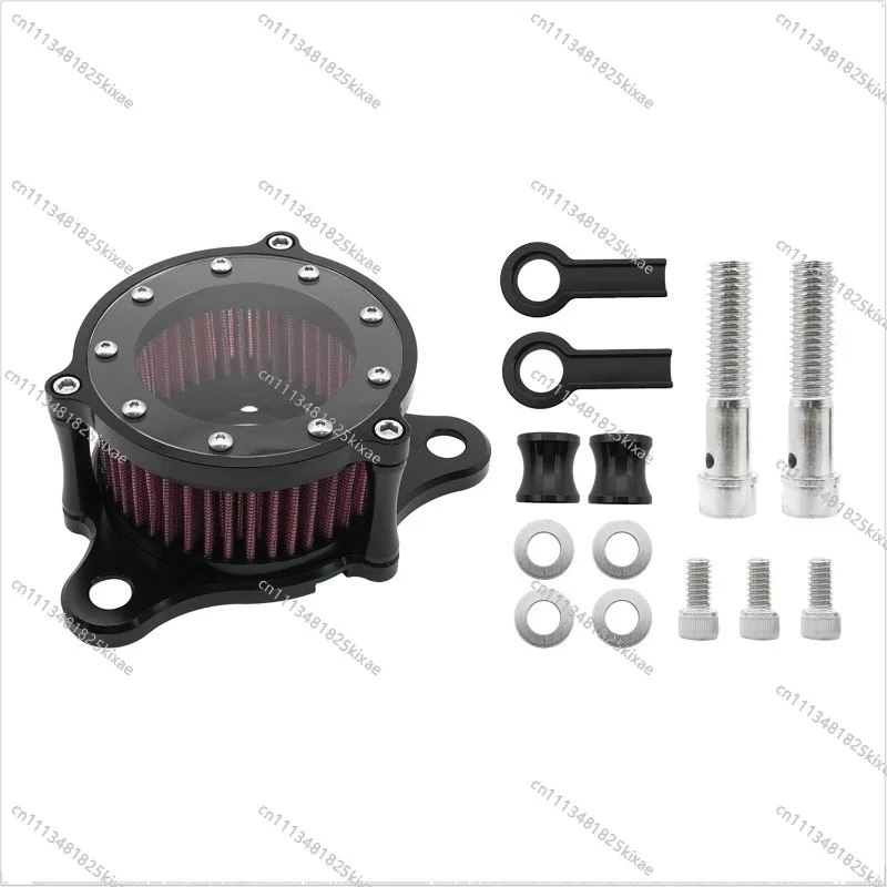 For Motorcycle Modification Accessories Air Filter Intake XL883 1200 CNC Aluminum Retro Transparent Air Filter