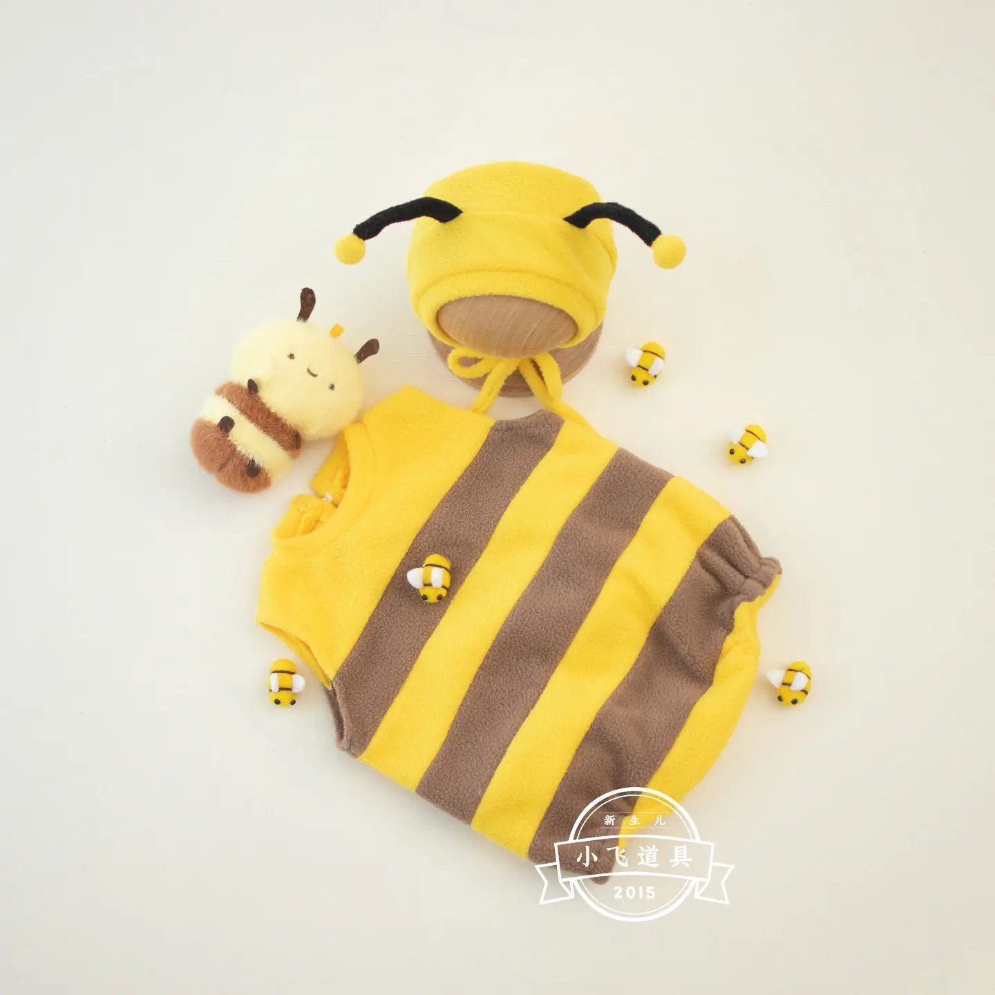 ❤️Newborn Photography Clothing Hat+Jumpsuits+Bees 8Pcs/set Studio Baby Photo Props Accessories Infant Shoot Clothes Outfits