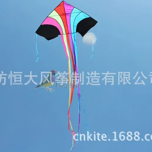 Large Size Rainbow Strip Size Flying Kite Children Rainbow Long Tail Good Flying Kite Kids Birthday Gift