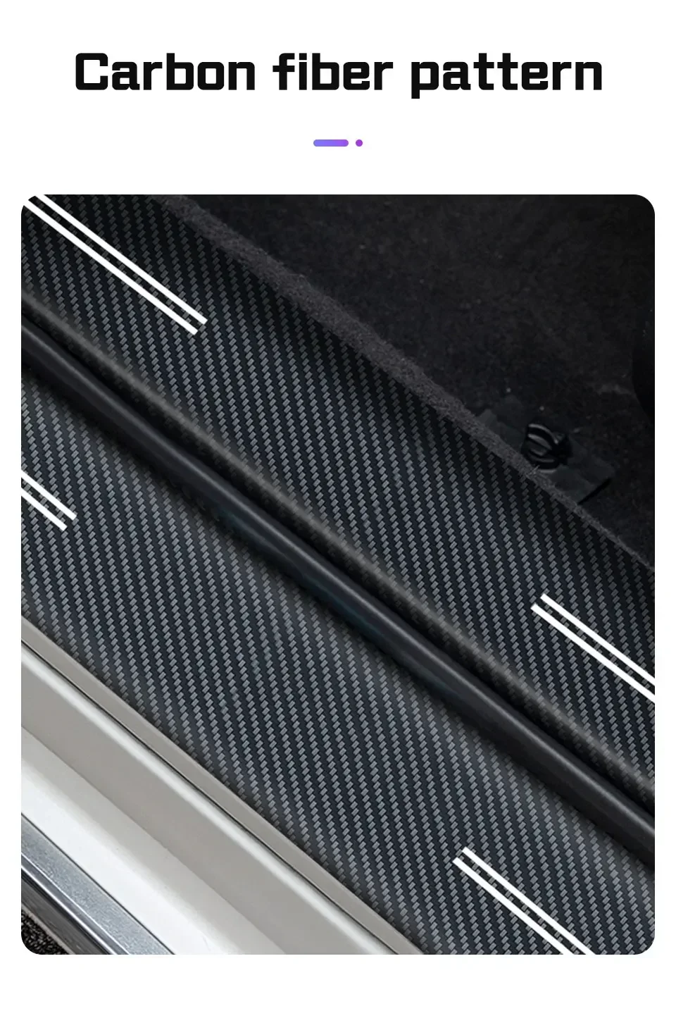 Für Leapmotor T03 S01 C11 C01 C10 C16 B10 4 Stück Kohlefaser Auto-Türschwellen-Aufkleber Schwellenschutzmatte Schutzfolie Zubehör – Detail 6