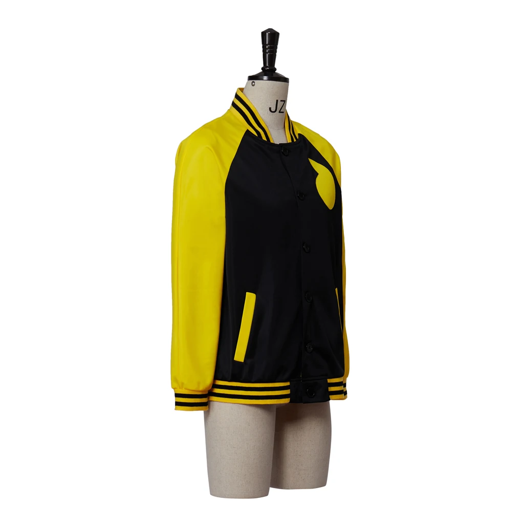 الروح إيفانز تأثيري حلي الكبار الرجال زي بيسبول سترة صفراء معطف اليومي هالوين كرنفال سترة الحفلات