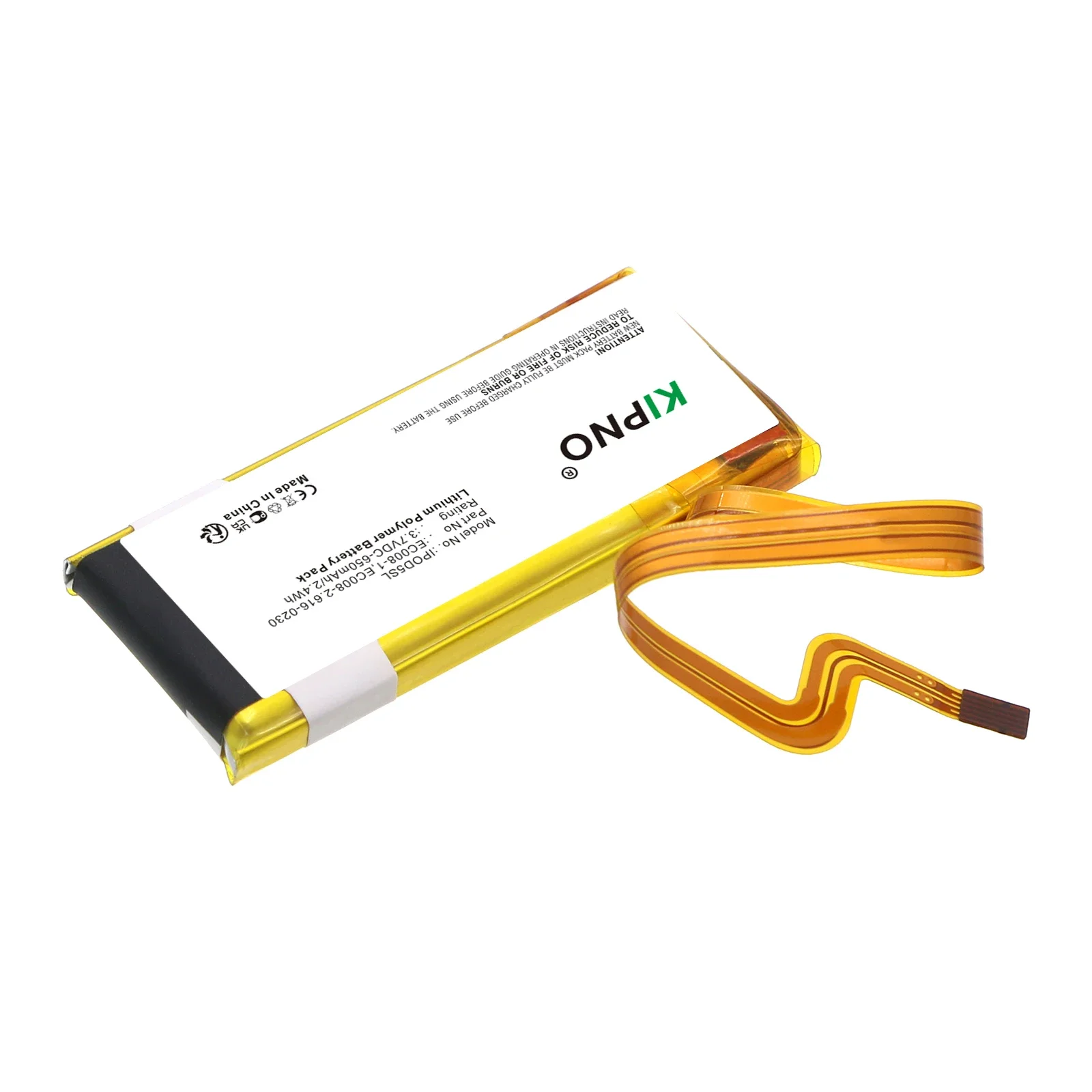 

KIPNO 650mAh Battery for Apple 616-0227 616-0229 616-0230 616-0392 616-0412 EC008 EC008-1 EC008-2 iPOD Video 30GB