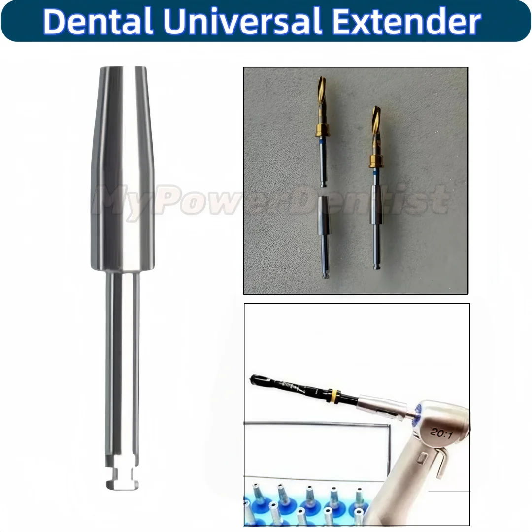 Dental Universal Drill Extender Implant Drills Bur Length Extension Bar Rod Tool