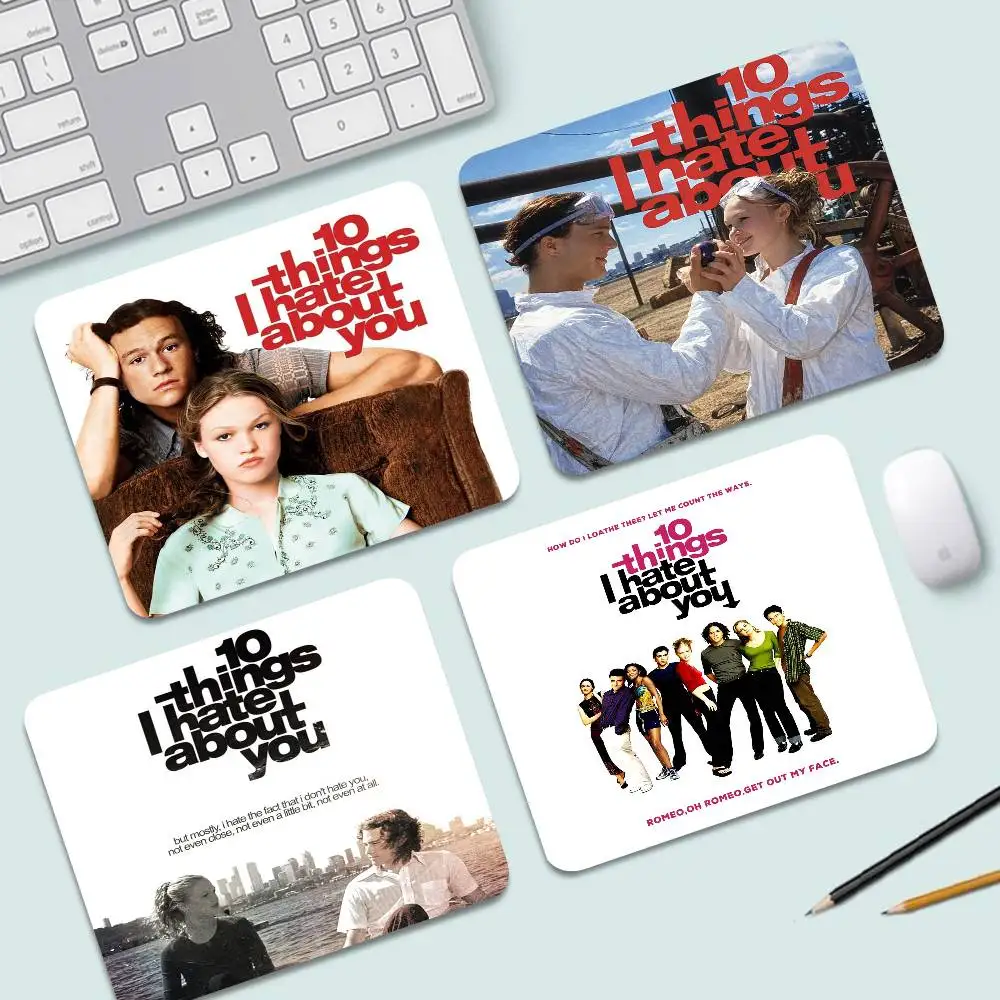 Vintage 10 Things I Hate about You Movie Game Small Mousepad Desk Mat Table Keyboard Pad Laptop Cushion Non-slip Deskpad