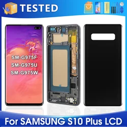 Ensemble écran tactile LCD de remplacement, 6.4 pouces, pour Samsung S10 + G975F G975U G975W G975