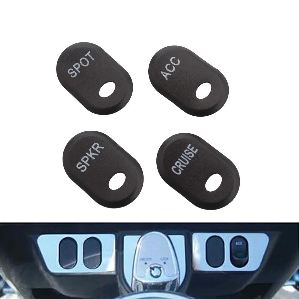 

Motorcycle Black Hand Control Switch Caps Button Covers Kit For Harley Davidson Touring Electra Glide Road Glide Street Glide