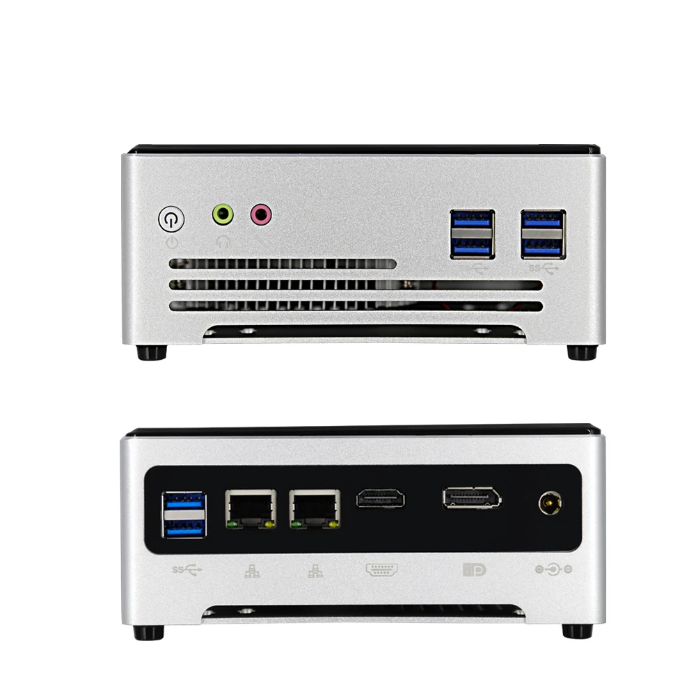 

Gaming NUC core i5/i7/i9 11th 4K display ram Dual DDR4 dual storage small PC 2 Lan with fan office workstation mini PC