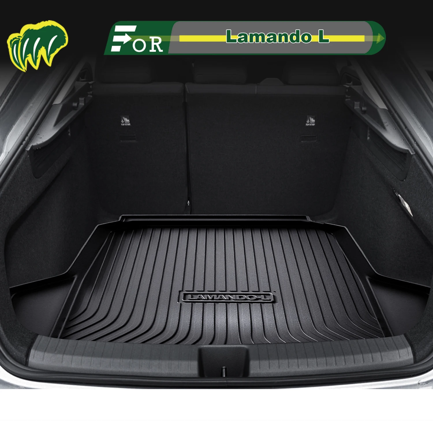 

Для vW Lamando L 2015-2025 TPE индивидуальный коврик для багажника автомобиля всесезонный коврик для багажника 3D-образный коврик для багажника Защитный коврик для заднего багажника