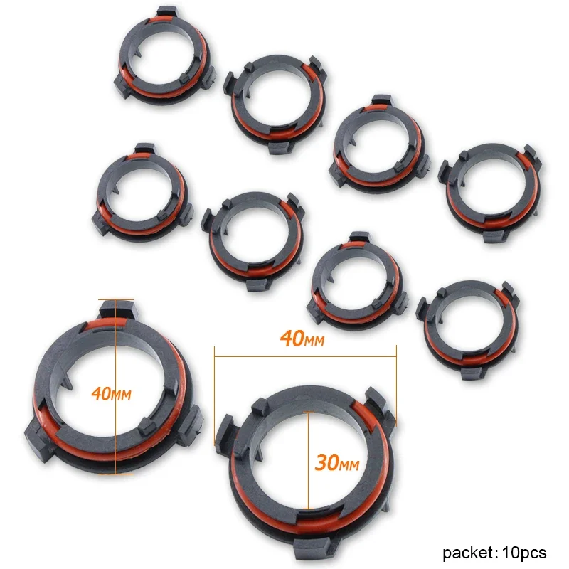 10Pcs H7 LED Headlight Bulb Adapter Car Light Holder Socket Base  For Opel/Vauxhall Adam Astra Mazda VW Saveiro Honda CRV