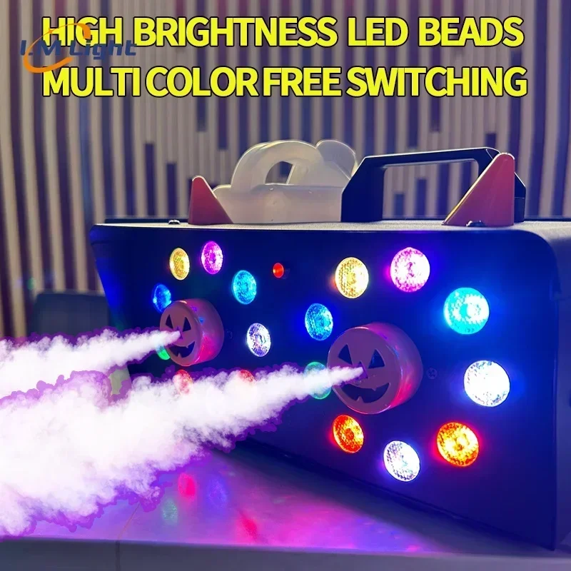 2025/LM factory wholesale new style LED bat pumpkin decoration smoke fog  for halloween activity christmas party