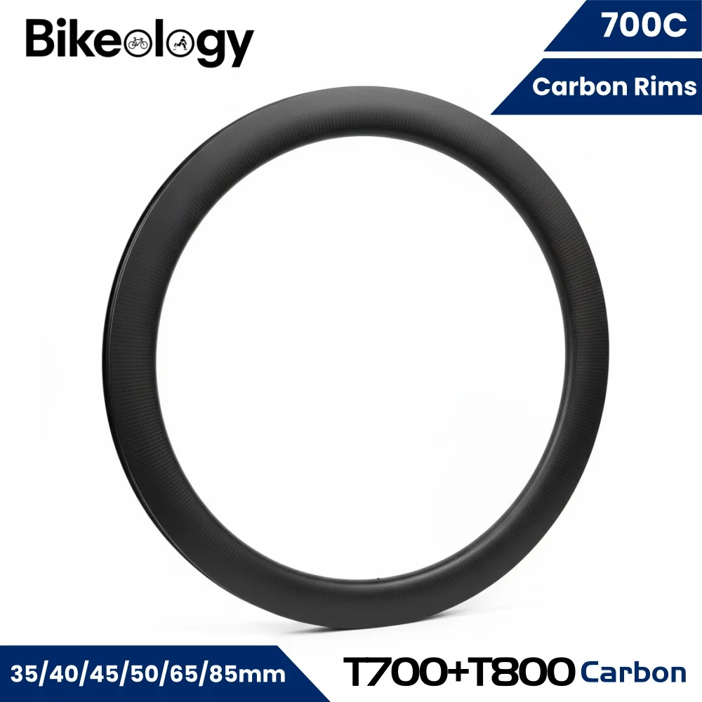 

Ultralight Carbon Braze Road Bicycle Wheel Set Rim 35/50/65/85mm Full Carbon 700C Carbon Fiber Sports Disc Brake Gravel Rim