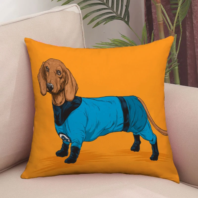 

Cute Dog Pillow Cover for Ornamental Pillow Pillowcases for Pillows 45x45 Cushions Cover Decorative Pillowcase Room Decor Sofa