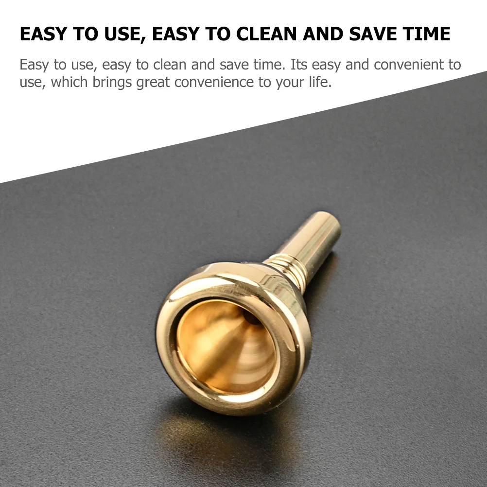 

Gold Plated 12c Trumpet Mouthpiece Durable Smooth Finish Easy to Use Clean Perfect for Musicians and Beginners