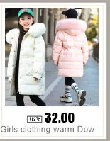 Winter Warm Down Jackets Boys Thicken Jumpsuit Parka Overalls Baby Toddler Girl Clothes Kids Snowsuit Children Clothing Set 2pcs