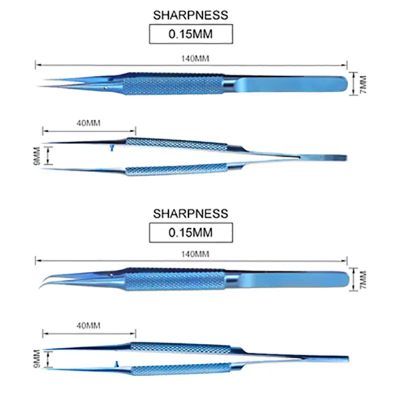 Titanium Alloy Tweezers Professional Maintenance Tool 0.15mm Edge Precision Fingerprint Tweezers Apple Main Board Copper Wire