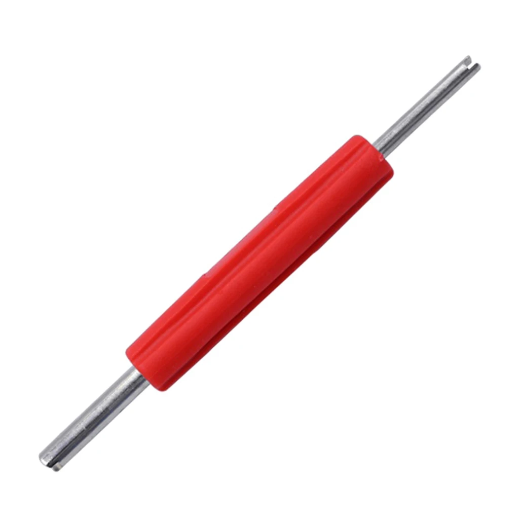 

2 In 1 Tire Valves & Air Conditioner Nozzle Wrench Double Sided Valves Tool Ergonomic Valves Core Key for Quick Repairs