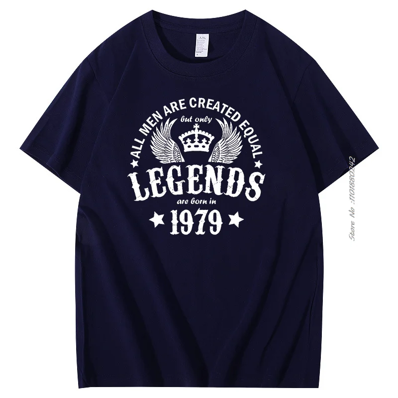 Born In 1979 Graphic T Shirts For Sale By All Men Are Created Equal Cotton T-shirt Summer Harajuku men's Short Sleeve t-shirt