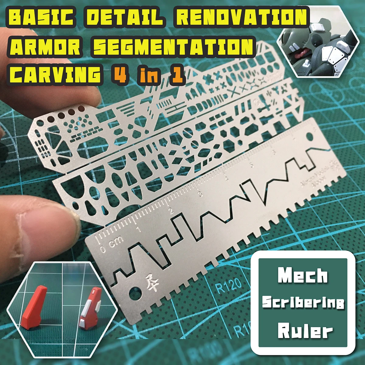 

Scale model kit making tools scribing template carving Engraving Drill tools For Gunpla part detailed remodeling & customization