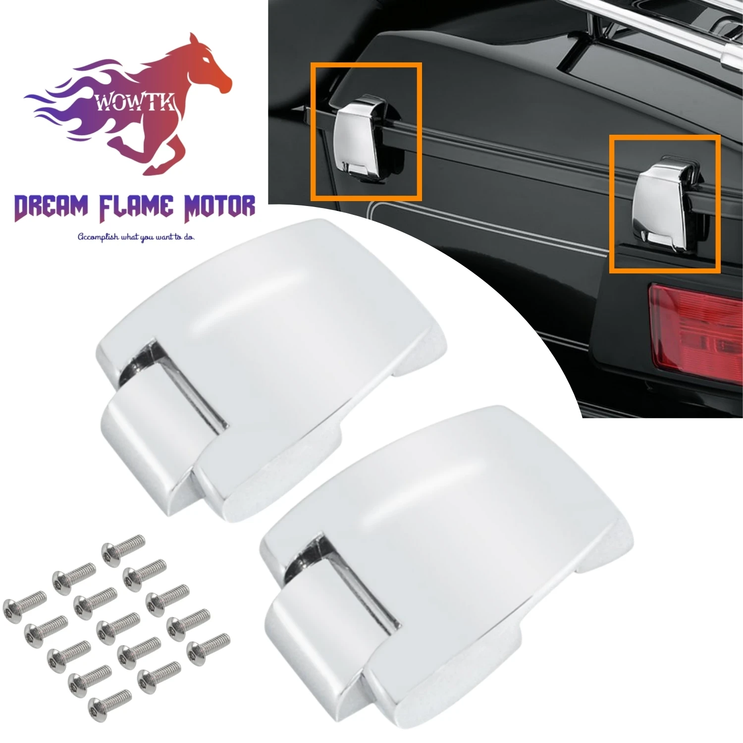 

1988-2013 motorcycles Razor Chopped King Luggage Tour Pack Hinges For Harley Touring Electra Glide Road King Street Glide FLHTCU