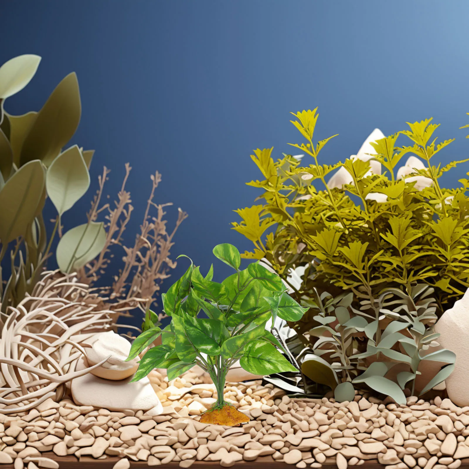 

Terrarium Artificial Plants Realistic Bonsai Durable Safe Material Reptile Habitat Decor Bearded Dragon Tank Accessories