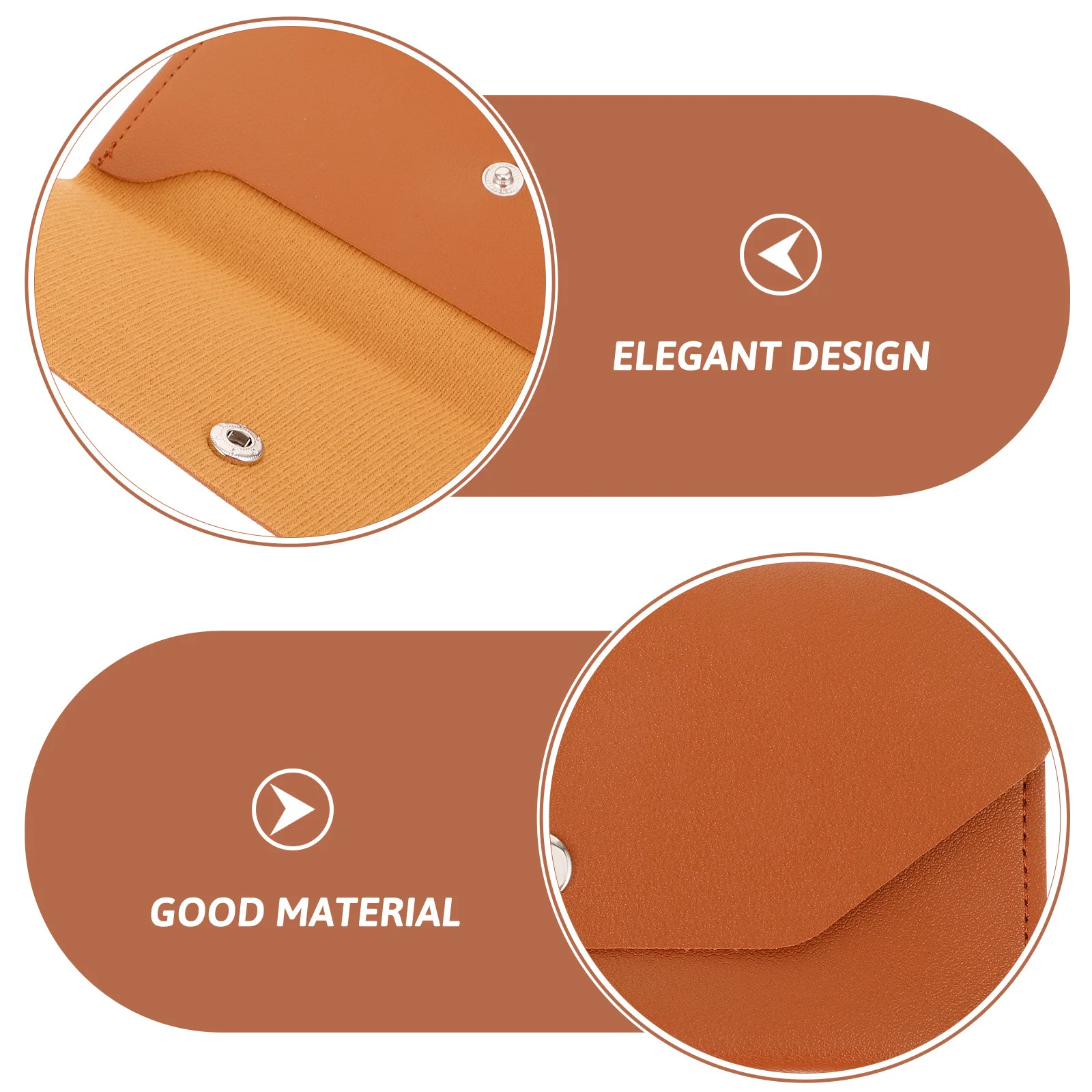 

Cash Envelope Wallet PU Material Button Closure Large Capacity Convenient Men Business Outdoor Travel Portable Cards Pouch