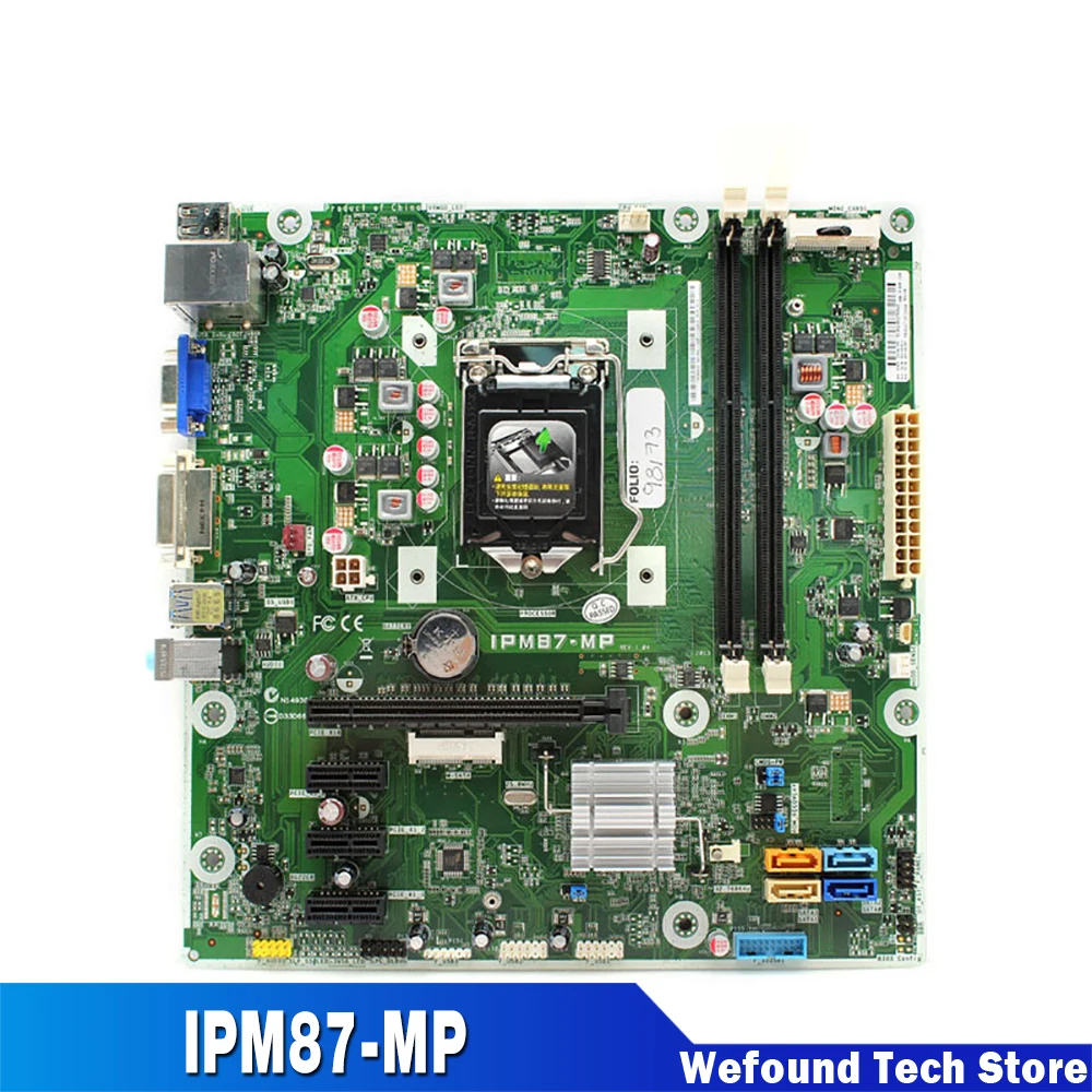 

Desktop Motherboard For HP IPM87-MP H87 LGA1150 System Board Fully Tested 707825-002 732239-502 732239-602