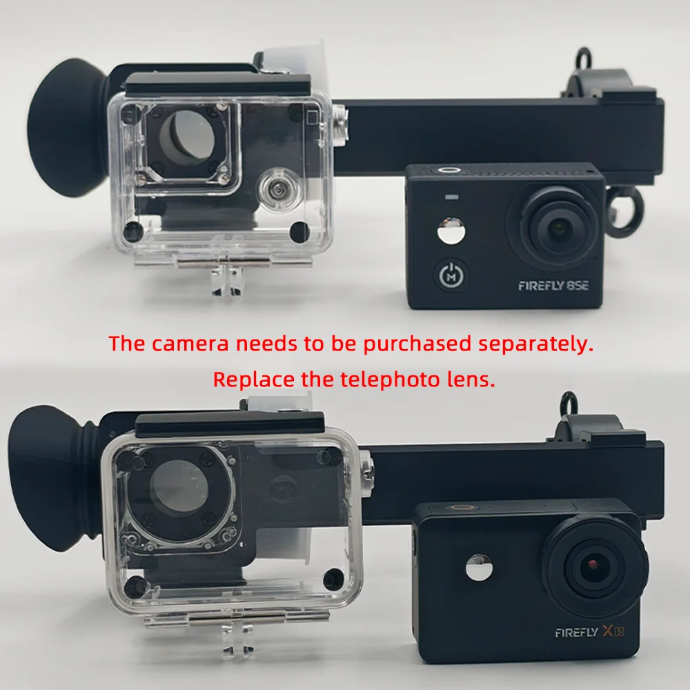 GOOD Starpheye S2 4K Motion Camera Scope-Side Shot Camera Mount Aluminum Alloy Bracket Lightweight Flexible for FIREFLY/Go-Pro