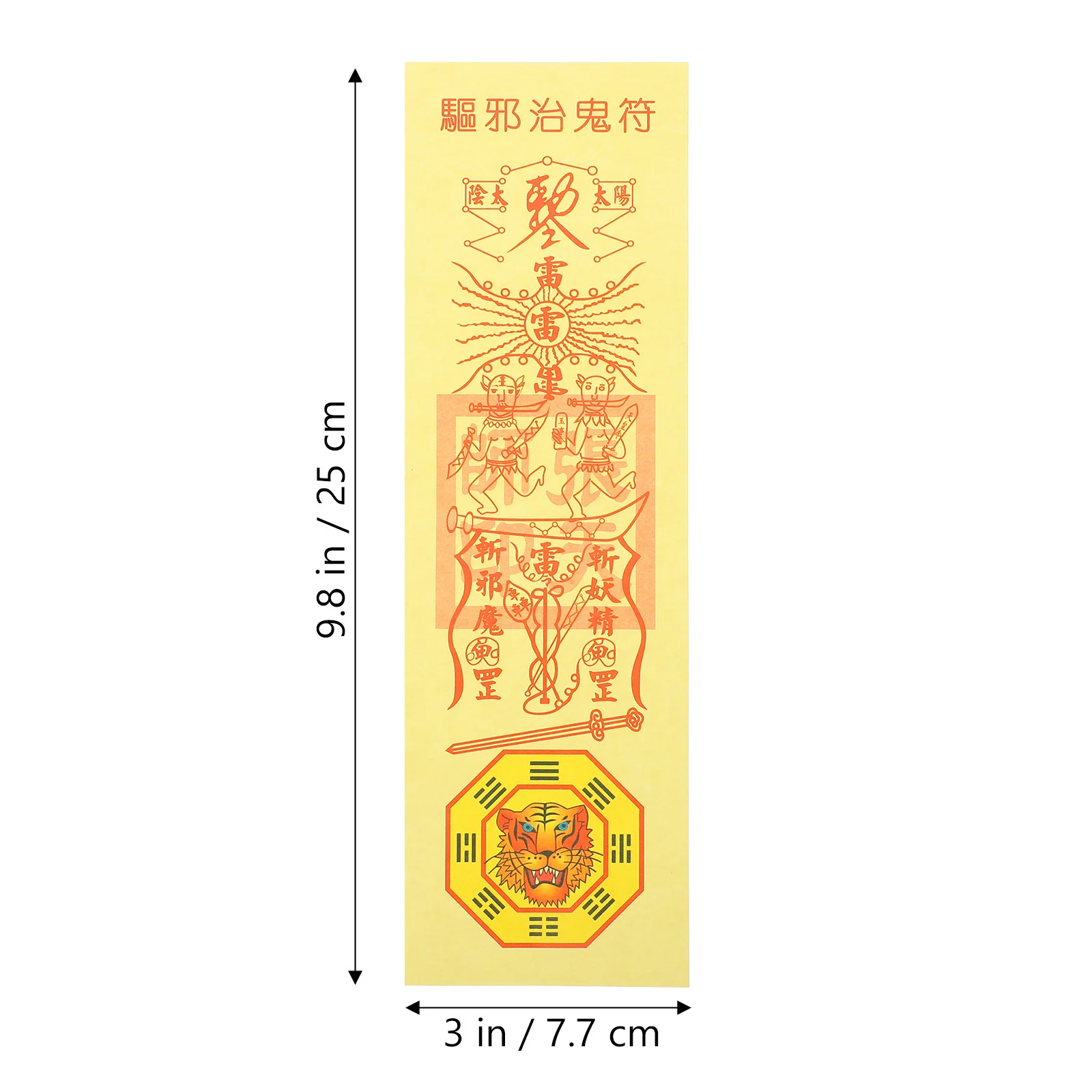 10 Arkuszy Chińskiego Papieru Fulu Rekwizyt na Imprezę Kostium Taoistycznego Świętyka Akcesorium Halloween Cosplay Dowcip Festiwal