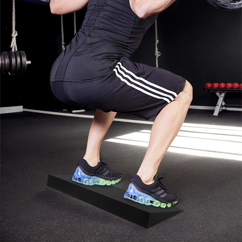 

Наклонная доска для тренировок, противоскользящая платформа для приседаний, эргономичная балансировочная доска для тяжелой атлетики и фитнеса