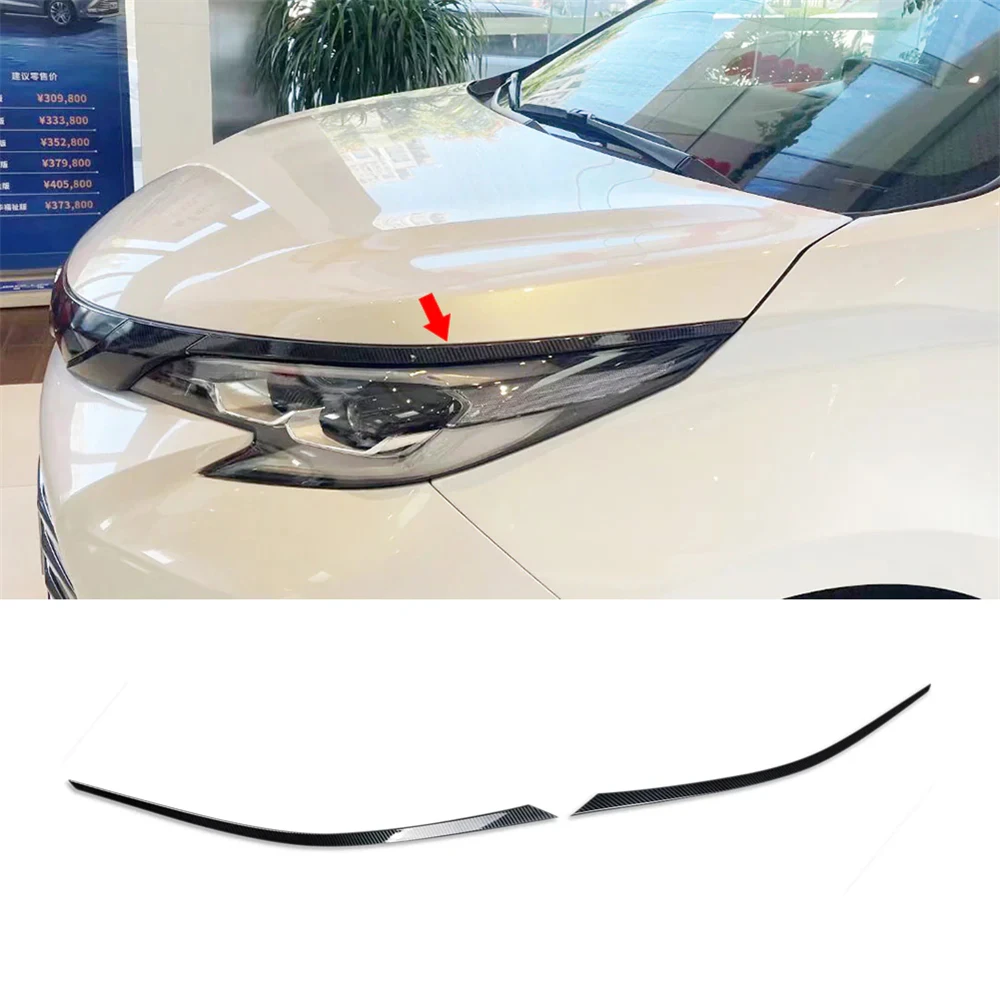 

For Toyota Sienna 2021 2022 2023 2024 2025 Grill Headlight Front Light Eyelid Molding Cover Trims Body Kit Accessories