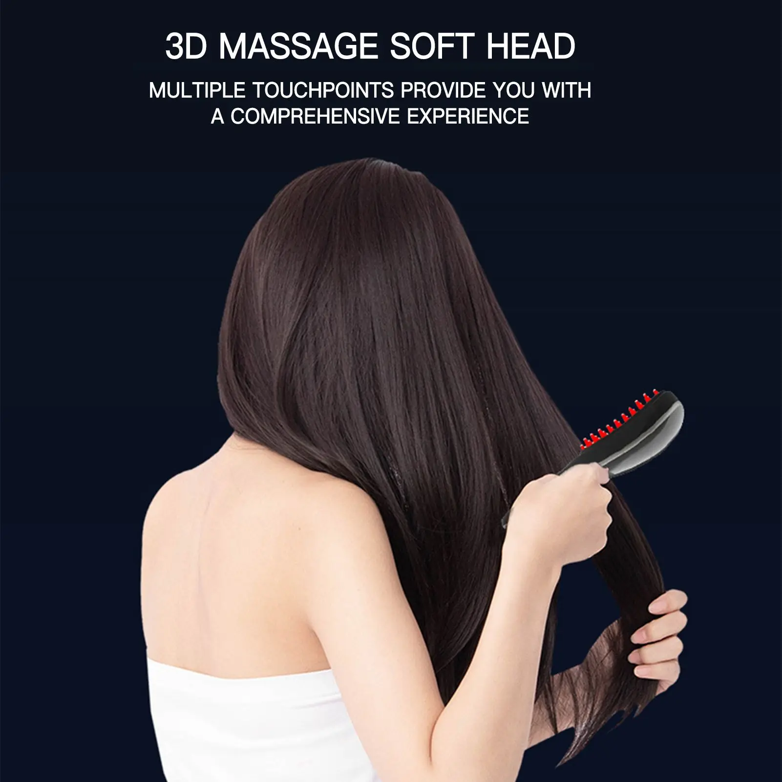 

Electric LED Scalp Massage Comb Handheld Portable Scalp Hair Roots Massager n Women Hair Growth