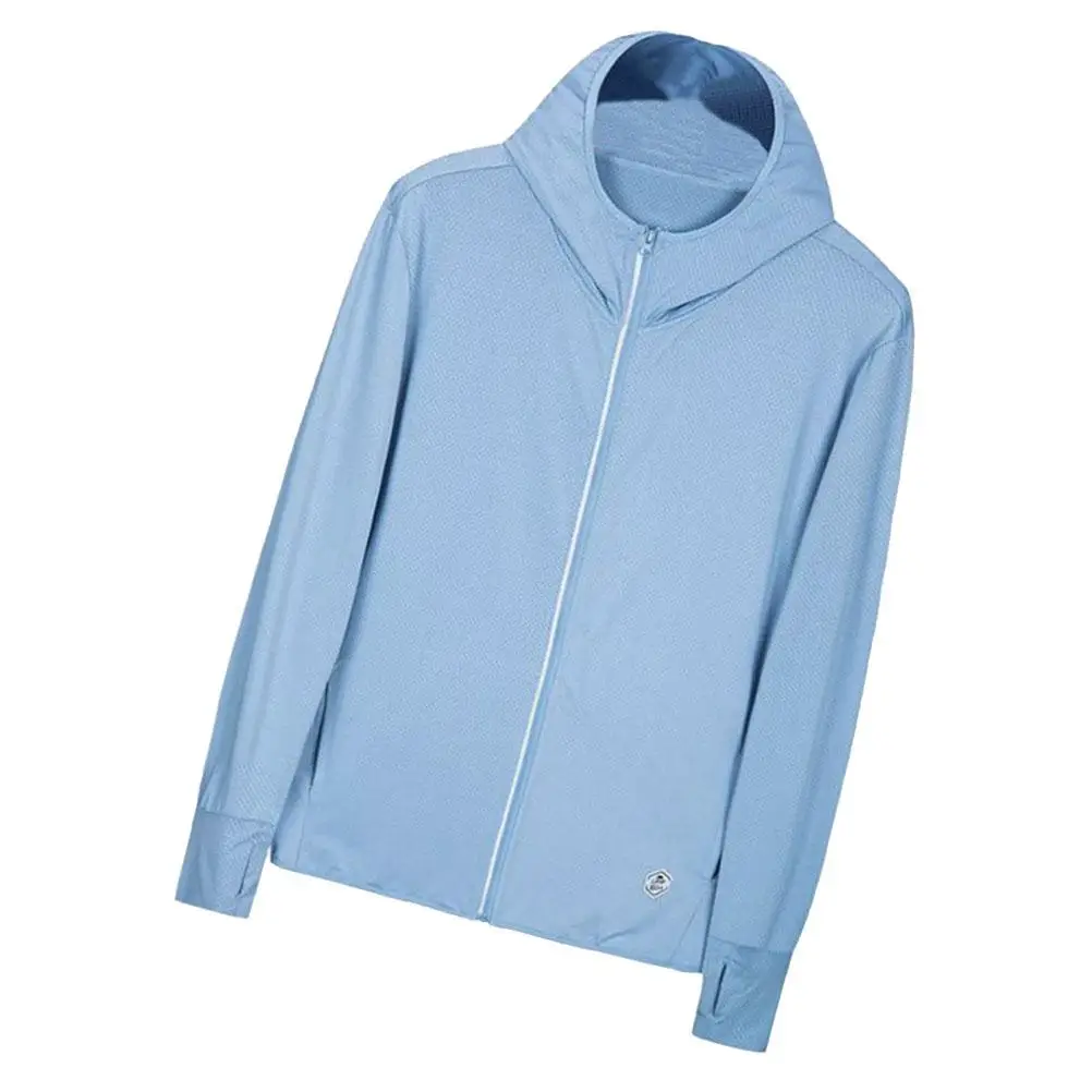 

Sun Protection Clothing Long Sleeve Outdoor Sports T Shirt Men Jacket Hat 11% ex Hooded Coat Sun proof Apparel
