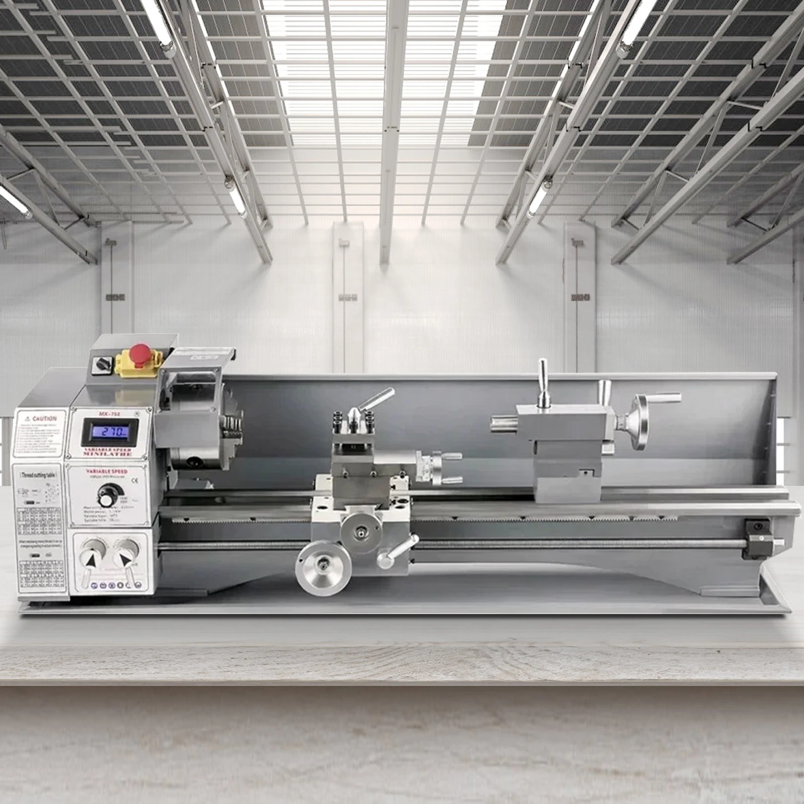 VEVOR مخرطة آلة مخرطة معدنية صغيرة 1100 واط متغيرة السرعة فرش السيارات المعادن التروس مخرطة صنع متري المواضيع بوصة المواضيع