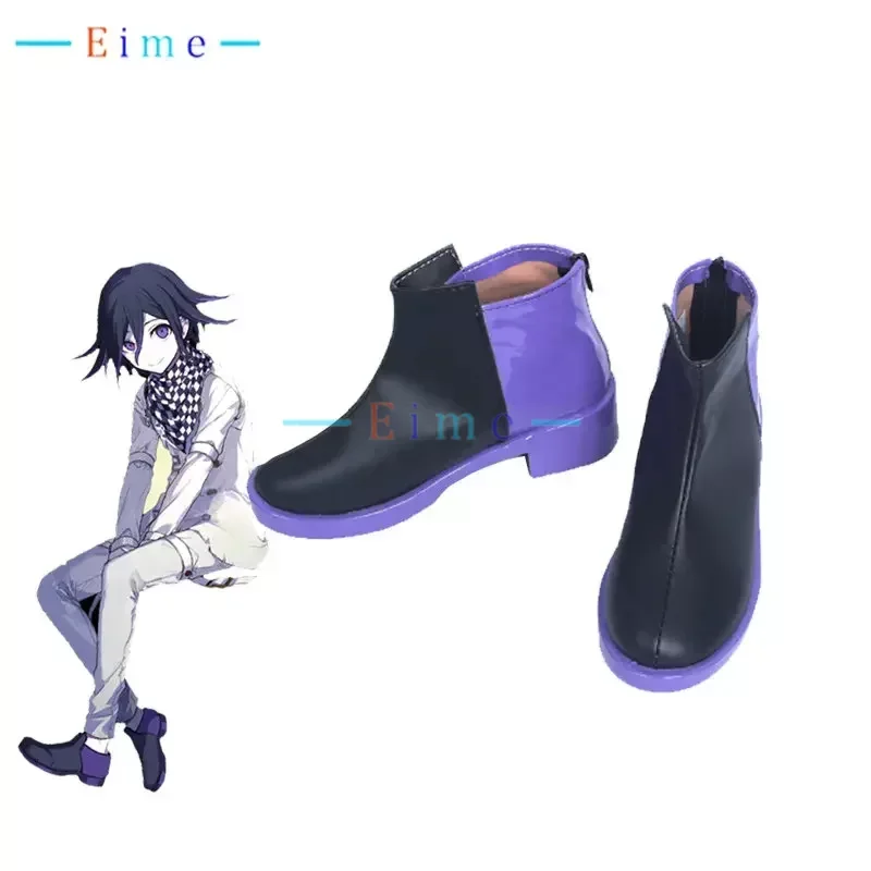 

Ouma Kokichi Cosplay Shoes Halloween Carnival Boots Game Danganronpa V3 Cosplay Prop PU Leather Shoes Custom Made