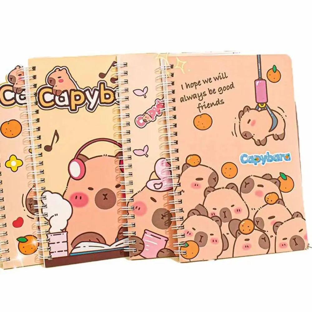 Planer a5 Capybara Notebook Capybara Linie Innenseiten Spule Notebook tägliche Notizen Cartoon kleinen Notizblock Freund