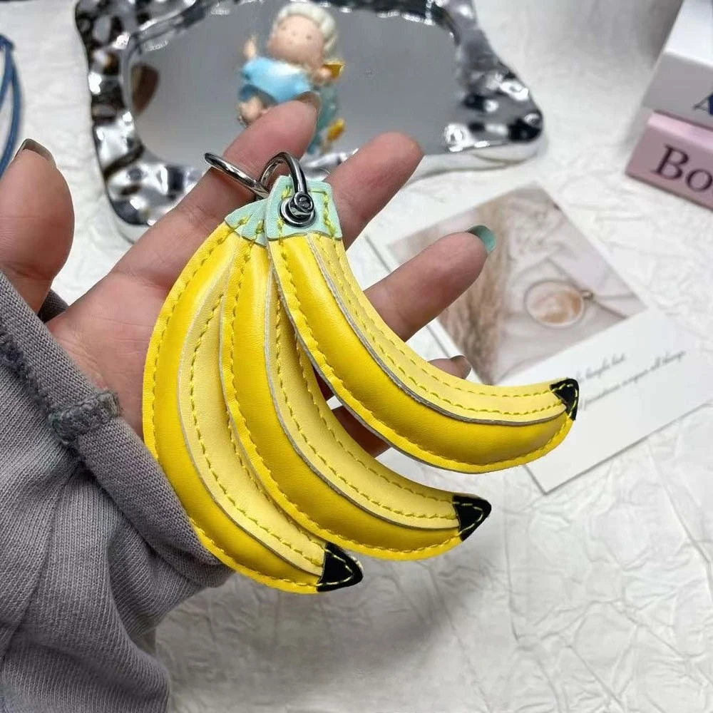 Bananen-Anhänger, Fruchtform, Schlüsselanhänger, Taschenanhänger, Modeaccessoires, DIY-Taschendekoration, kleine Geschenke, personalisierter Taschenanhänger