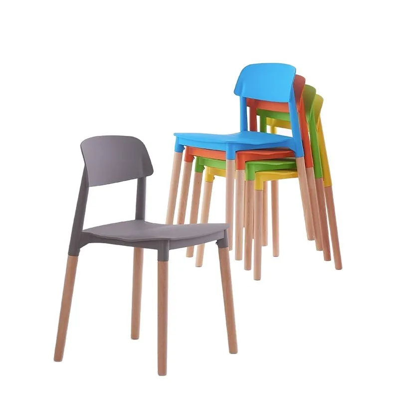 Plastic chair back chair household dining chair simple